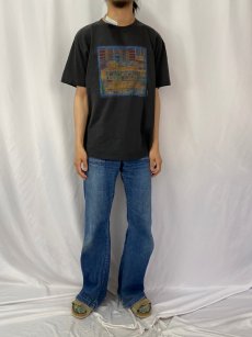 画像2: 90's Michael Davidson アートプリントTシャツ BLACK XL (2)