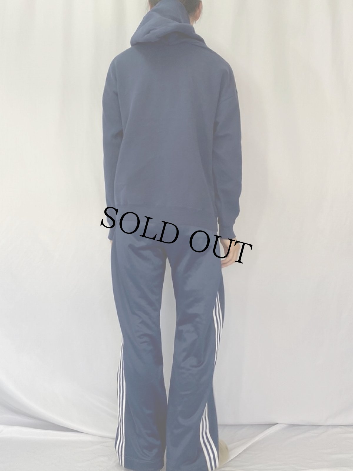 画像4: Champion REVERSE WEAVE スウェットフーディー 目無し NAVY M (4)