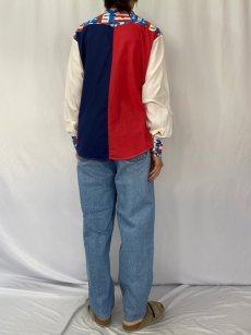 画像4: 【SALE】 70's USA製 "USA" 星条旗柄シャツ XL (4)