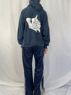 画像4: 2000's Champion REVERSE WEAVE バックプリントスウェット NAVY L (4)