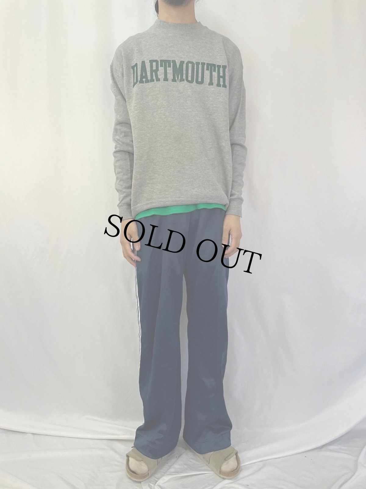 画像2: 90's Lee USA製 "DARTMOUTH" プリントスウェット L (2)