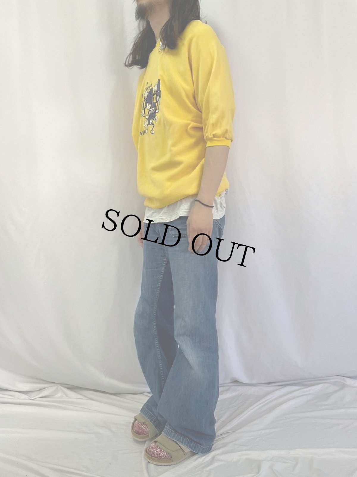 画像3: 80's The California Raisins USA製 レーズンマン ギミック付き キャラクタプリントスウェット L (3)