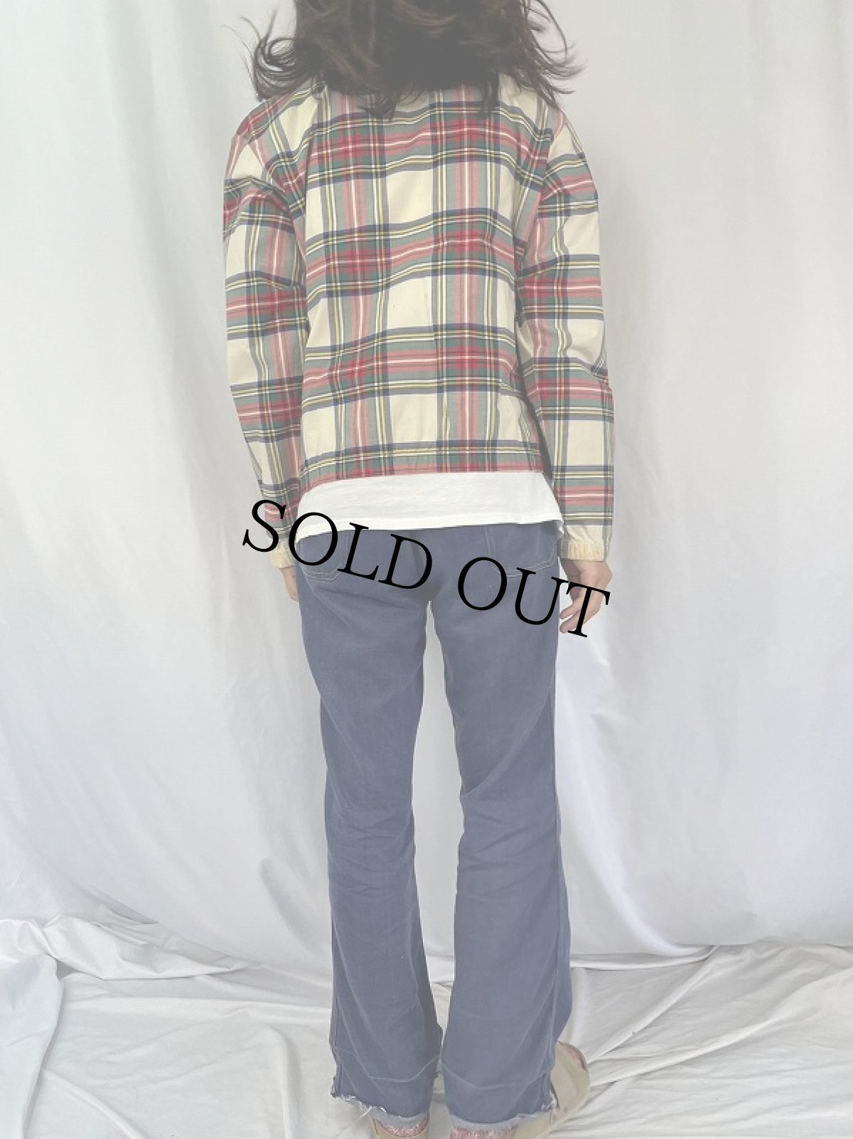 画像4: 90's〜 POLO Ralph Lauren チェック柄 コットンポプリンスイングトップ S (4)