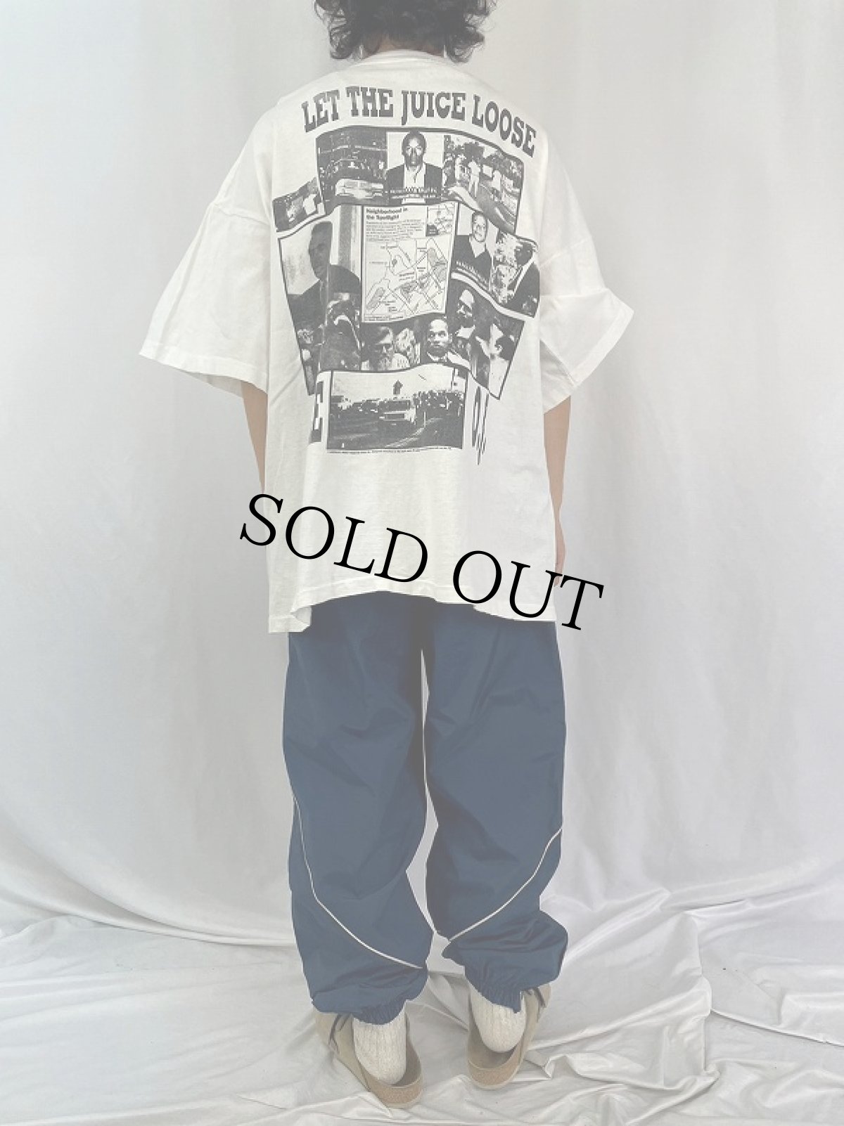 画像4: 90's O.J. Simpson "NOT GUILTY!!" フットボール選手プリントTシャツ XXL (4)