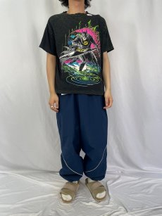 画像2: 90's BATMAN RETURNS USA製 キャラクタープリントTシャツ BLACK L  (2)