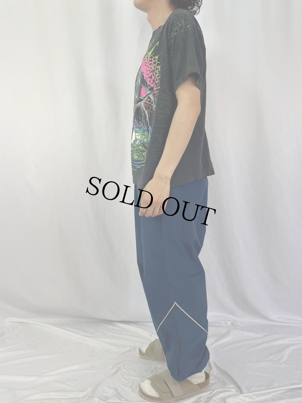 画像3: 90's BATMAN RETURNS USA製 キャラクタープリントTシャツ BLACK L  (3)