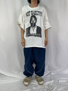 画像2: 90's O.J. Simpson "NOT GUILTY!!" フットボール選手プリントTシャツ XXL (2)