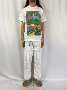 画像2: 90's Teenage Mutant Ninja Turtles USA製 アニメキャラクタープリントTシャツ L (2)