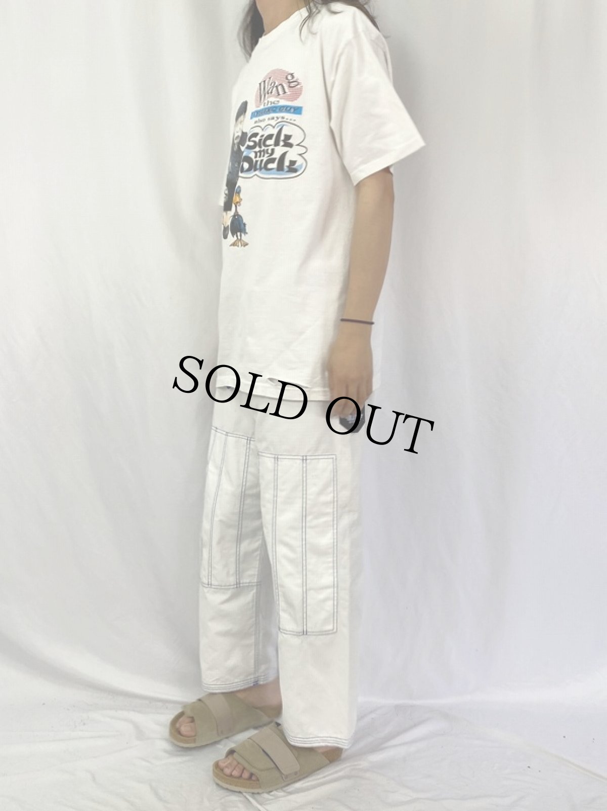 画像3: 90's Wang The Dyslexic Guy USA製 プリントTシャツ XL (3)