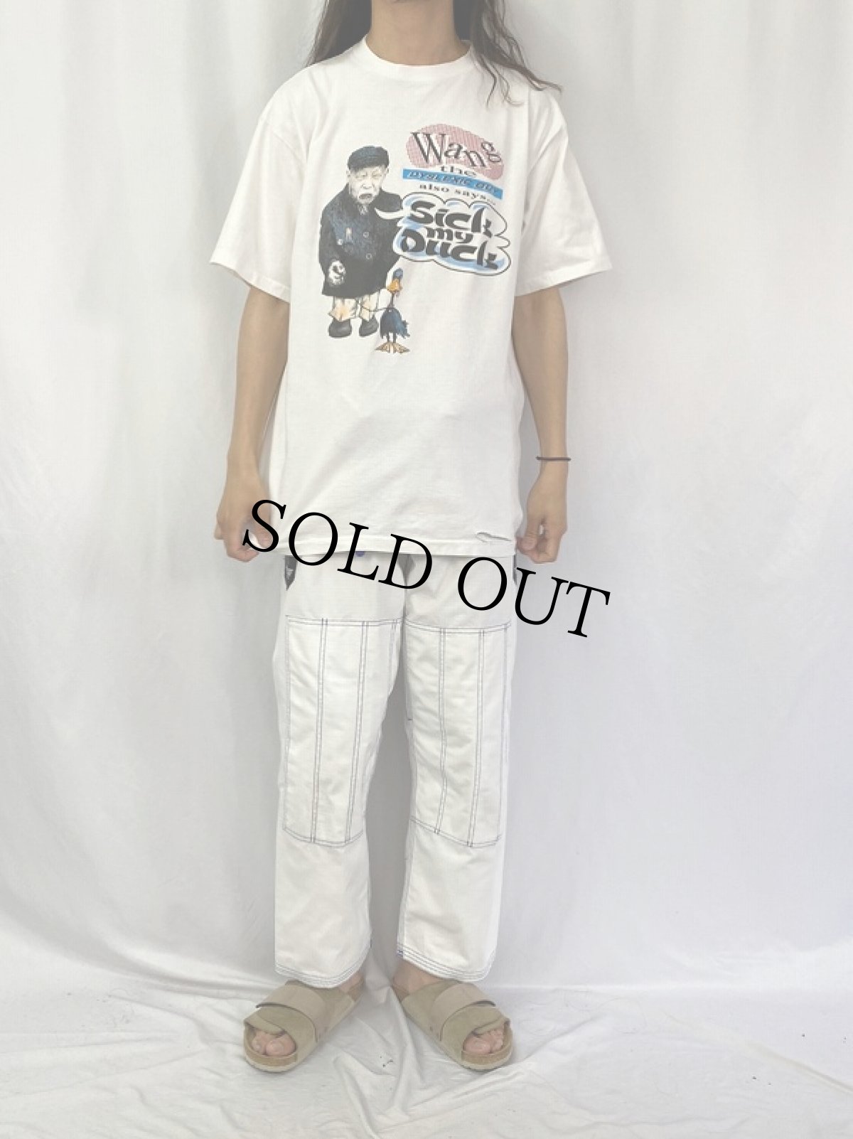 画像2: 90's Wang The Dyslexic Guy USA製 プリントTシャツ XL (2)