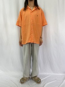 画像2: POLO Ralph Lauren "CURHAM" リネン×コットン オープンカラーシャツ XL (2)