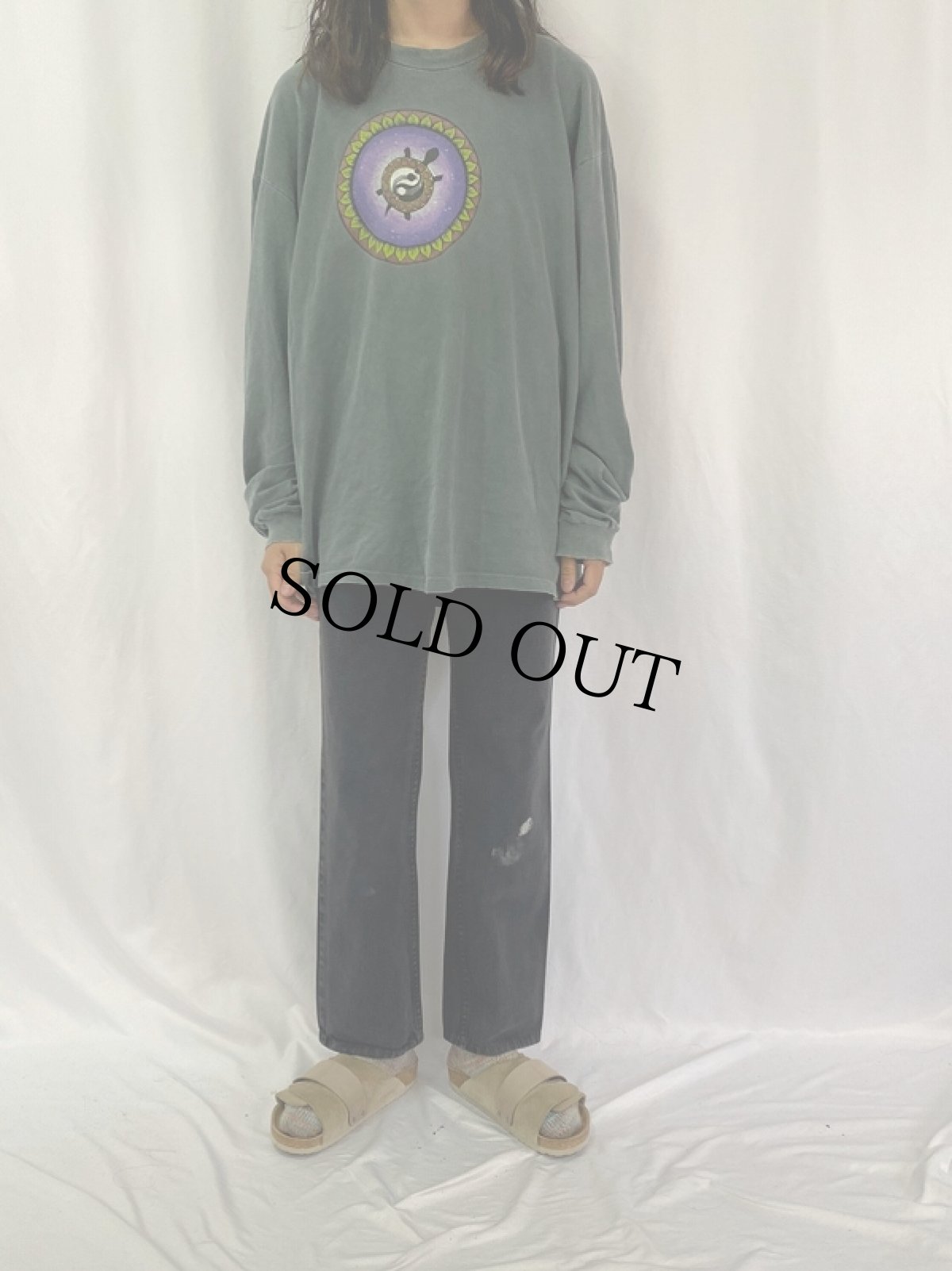 画像2: 90's Levi's 501 USA製 "サルファブラック" ブラックデニム W30 (2)