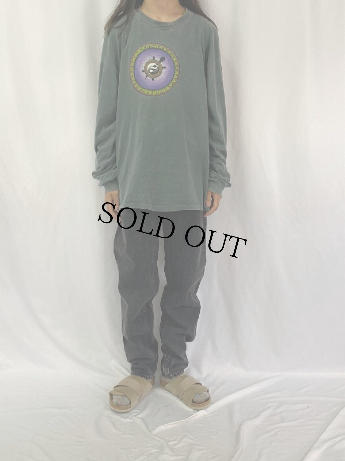 画像2: 90's Levi's 550 USA製 "サルファブラック" ブラックデニム W33 (2)