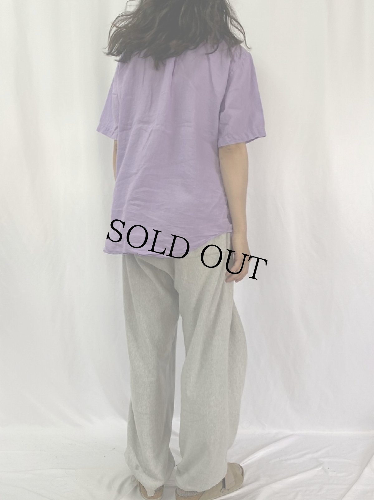 画像4: POLO Ralph Lauren "Classic fit" リネンボタンダウンシャツ L (4)