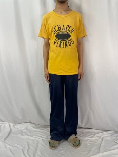 画像2: 70's RUSSELL ATHLETIC USA製 "SCHAFER VIKINGS" プリントTシャツ XL (2)