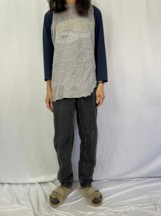 画像2: 80's Levi's 550 USA製 ブラックデニムパンツ W35 (2)