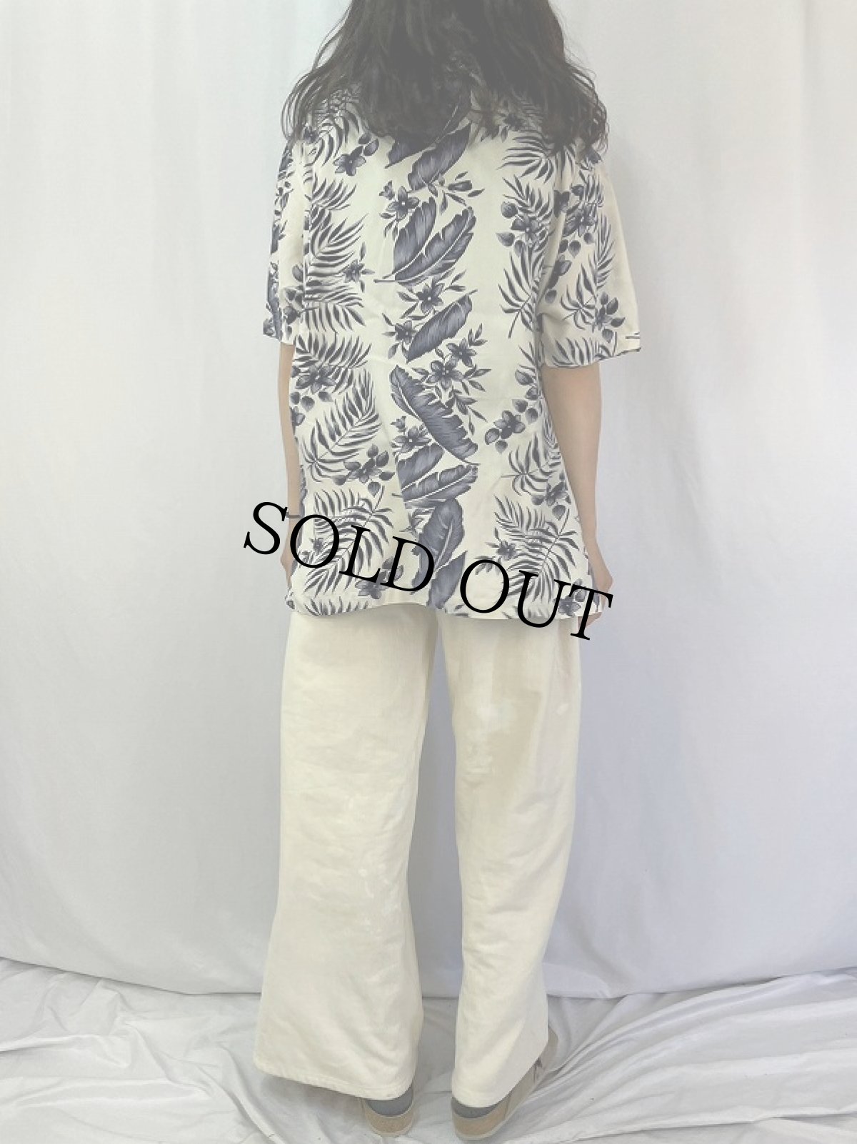 画像4: POLO Ralph Lauren "CLAYTON" ハイビスカス柄 ビスコースアロハシャツ L (4)