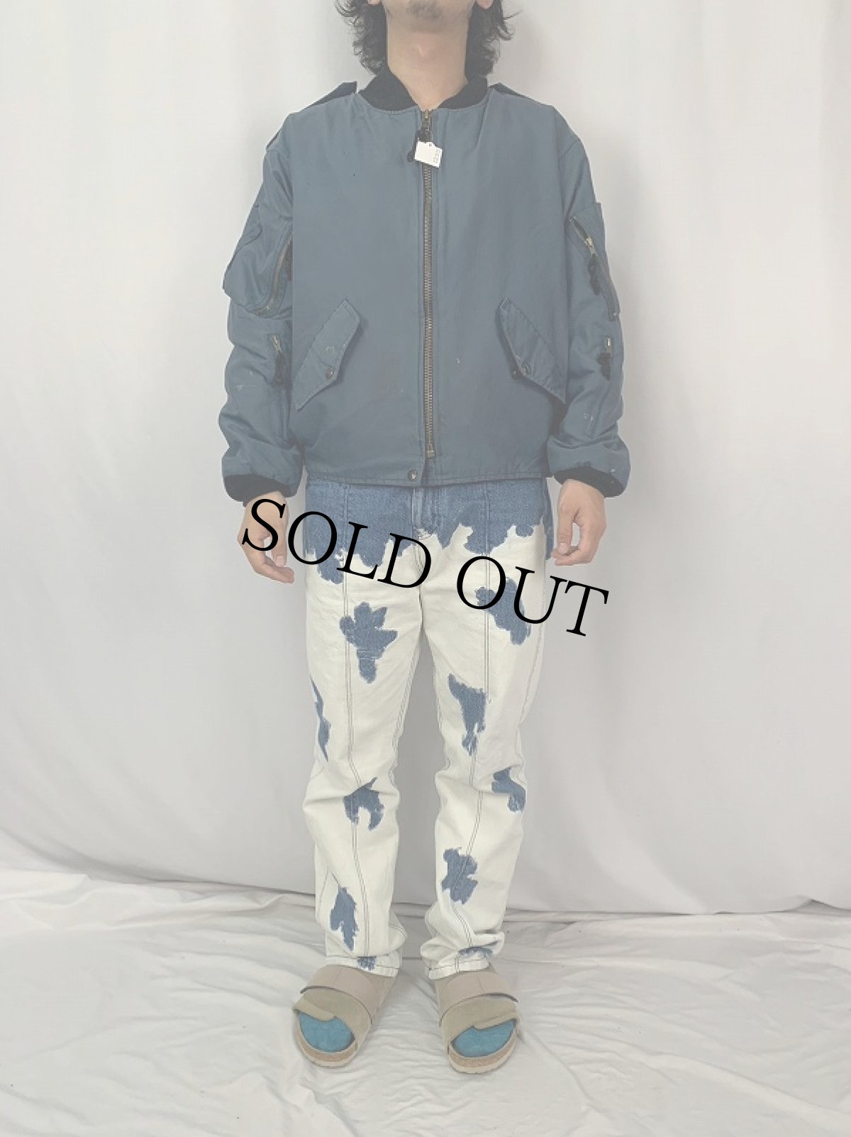 画像2: 90's ROYAL CANADIAN AIR FORCE フライトジャケット (2)