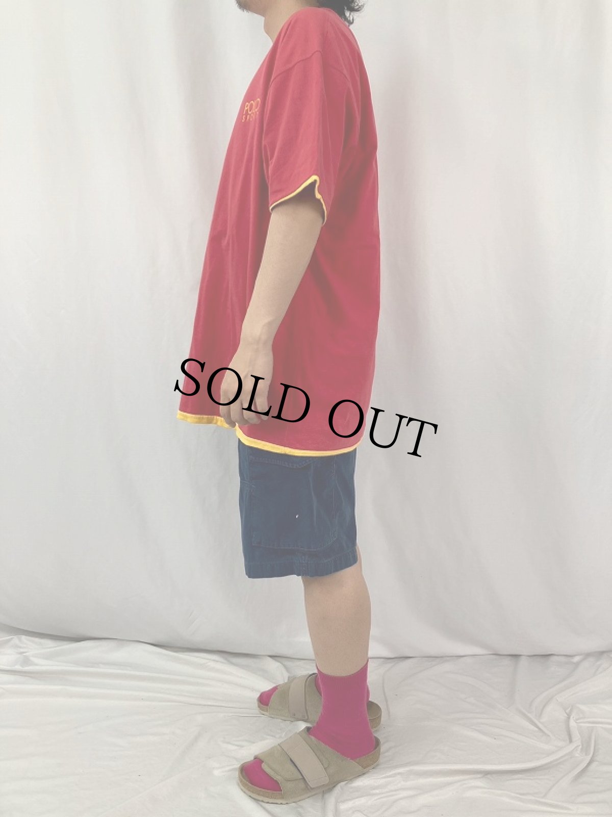 画像3: 90's POLO Ralph Lauren USA製 "POLO SPORT" リバーシブルデザインTシャツ L (3)