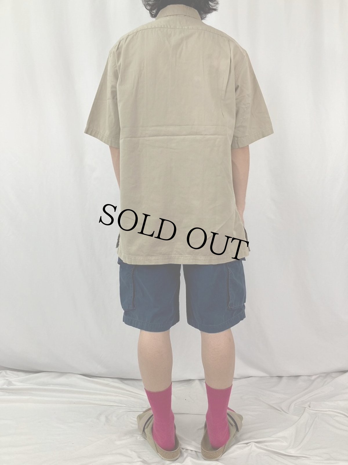 画像4: 90's POLO Ralph Lauren USA製 コットンボタンダウンシャツ L (4)