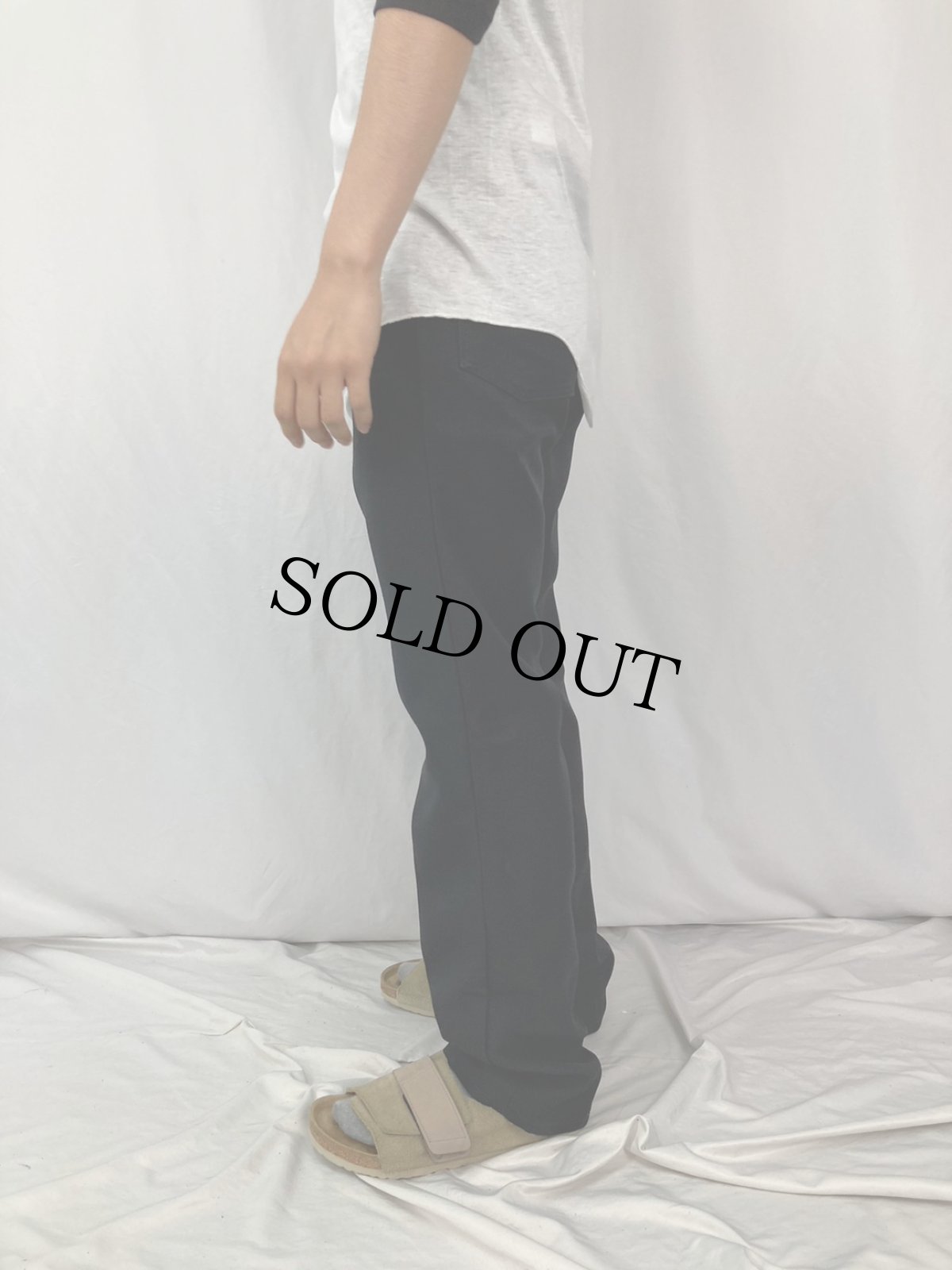 画像3: 90's Wrangler USA製 ランチャードレスジーンズ W32 BLACK (3)