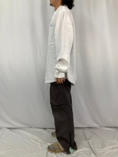 画像3: 90's Ralph Lauren "CUSTOM FIT" リネン ボタンダウンシャツ XXL (3)