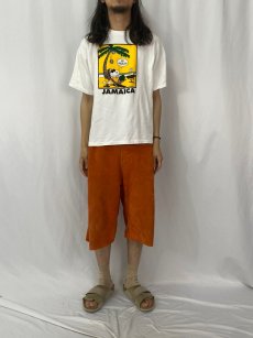 画像2: SNOOPY "JAMAICA" キャラクターパロディープリントTシャツ XXL (2)