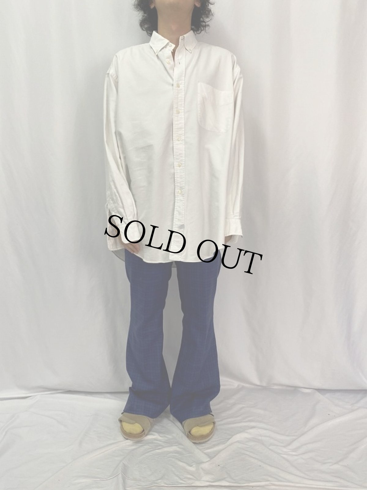 画像2: 90s〜 Ralph Lauren "The Big Oxford" オックスフォードボタンダウンシャツ L (2)