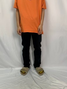 画像2: 90's EURO Levi's 501 FRANCE製 後染め ブラックデニムパンツ W29 (2)