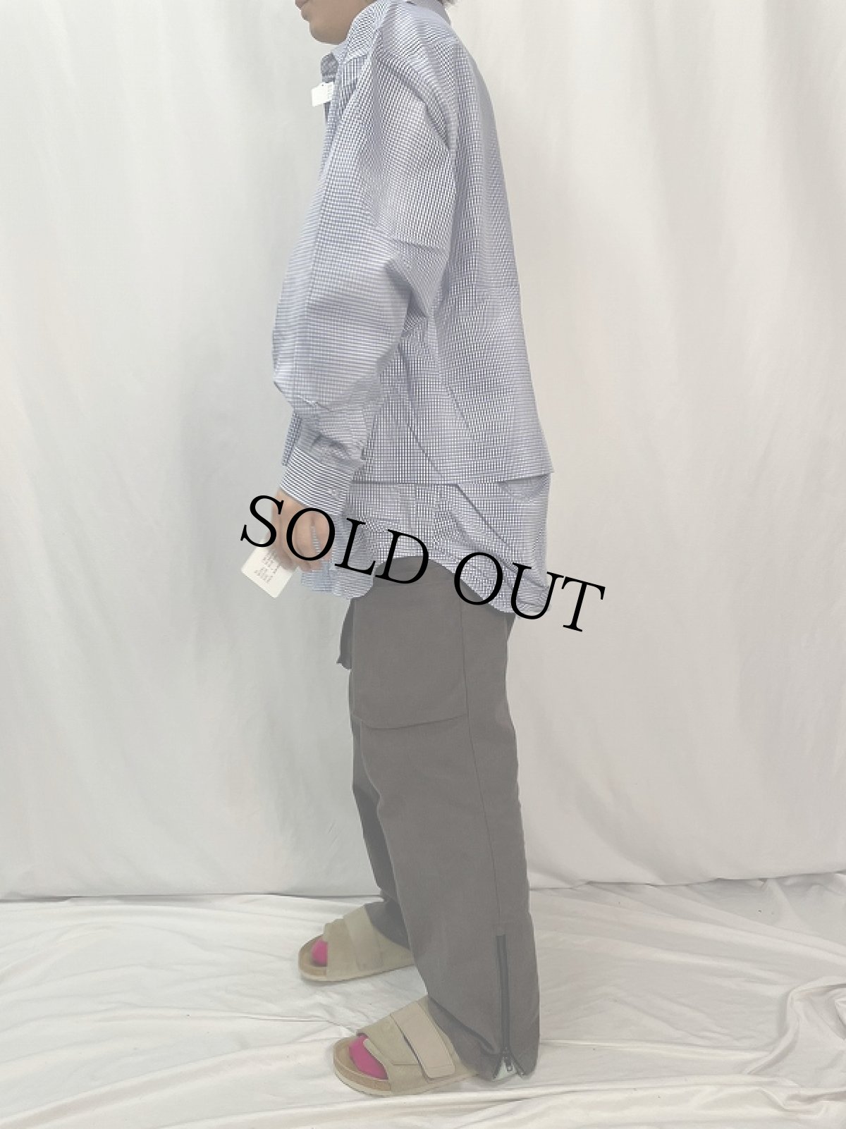 画像3: COMFY OUTDOOR GARMENT "NEWSPAPER SHIRTS" BLUE CHECK 【L】 (3)