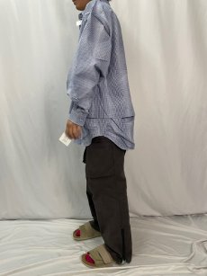 画像3: COMFY OUTDOOR GARMENT "NEWSPAPER SHIRTS" BLUE CHECK 【L】 (3)