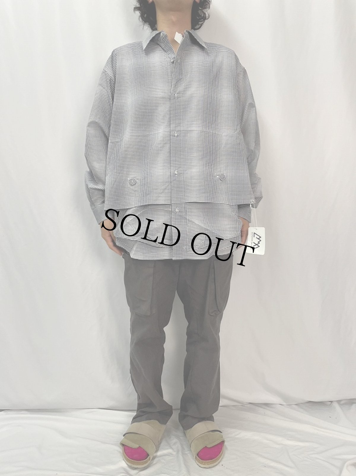 画像4: 【SALE】 COMFY OUTDOOR GARMENT "NEWSPAPER SHIRTS" BLUE CHECK 【M】 (4)