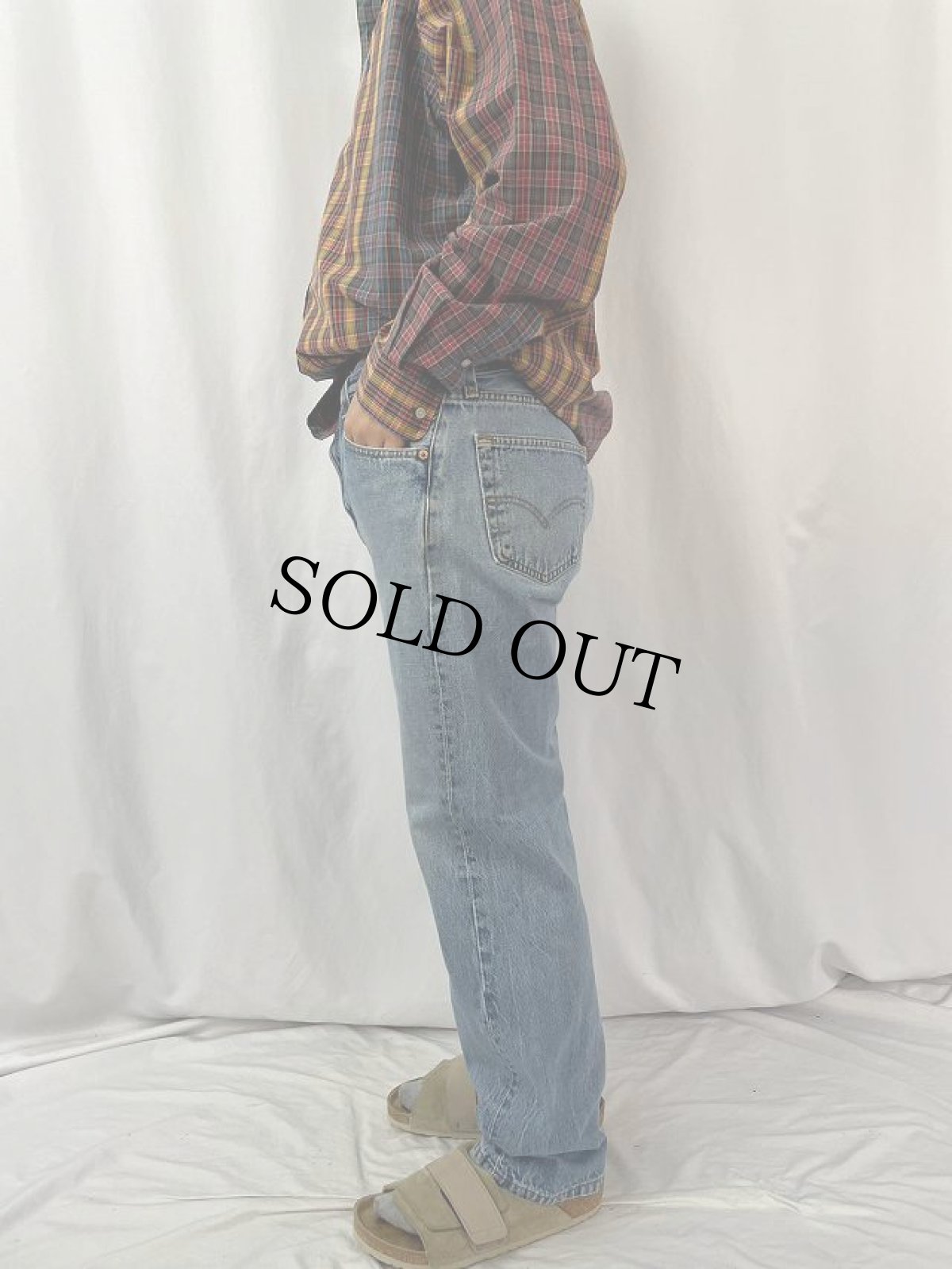 画像3: 90's Levi's 501 USA製 デニムパンツ W35 (3)