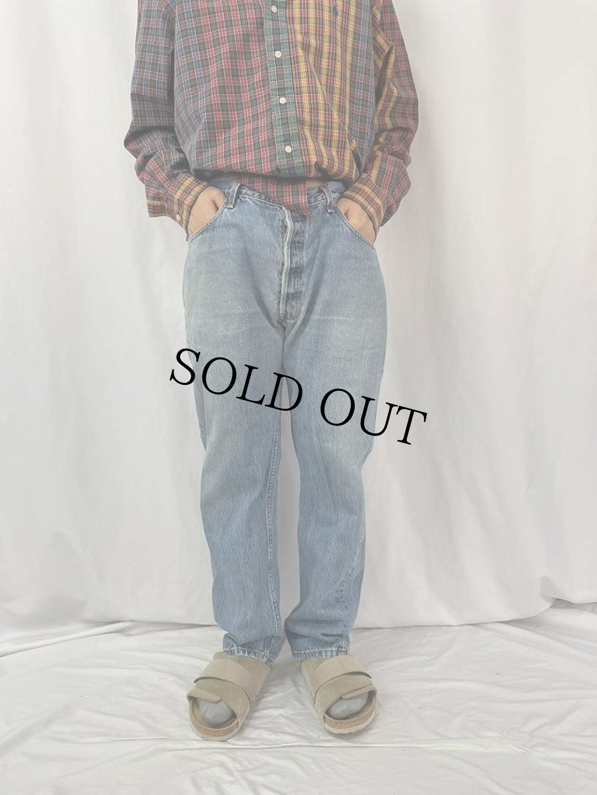 画像2: 90's Levi's 501 USA製 デニムパンツ W35 (2)