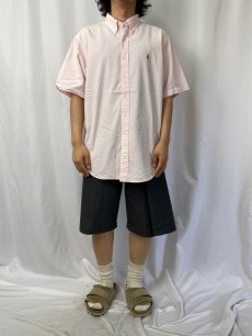 画像2: Ralph Lauren "CLASSIC FIT" ボタンダウン シアサッカーストライプ柄シャツ XL (2)