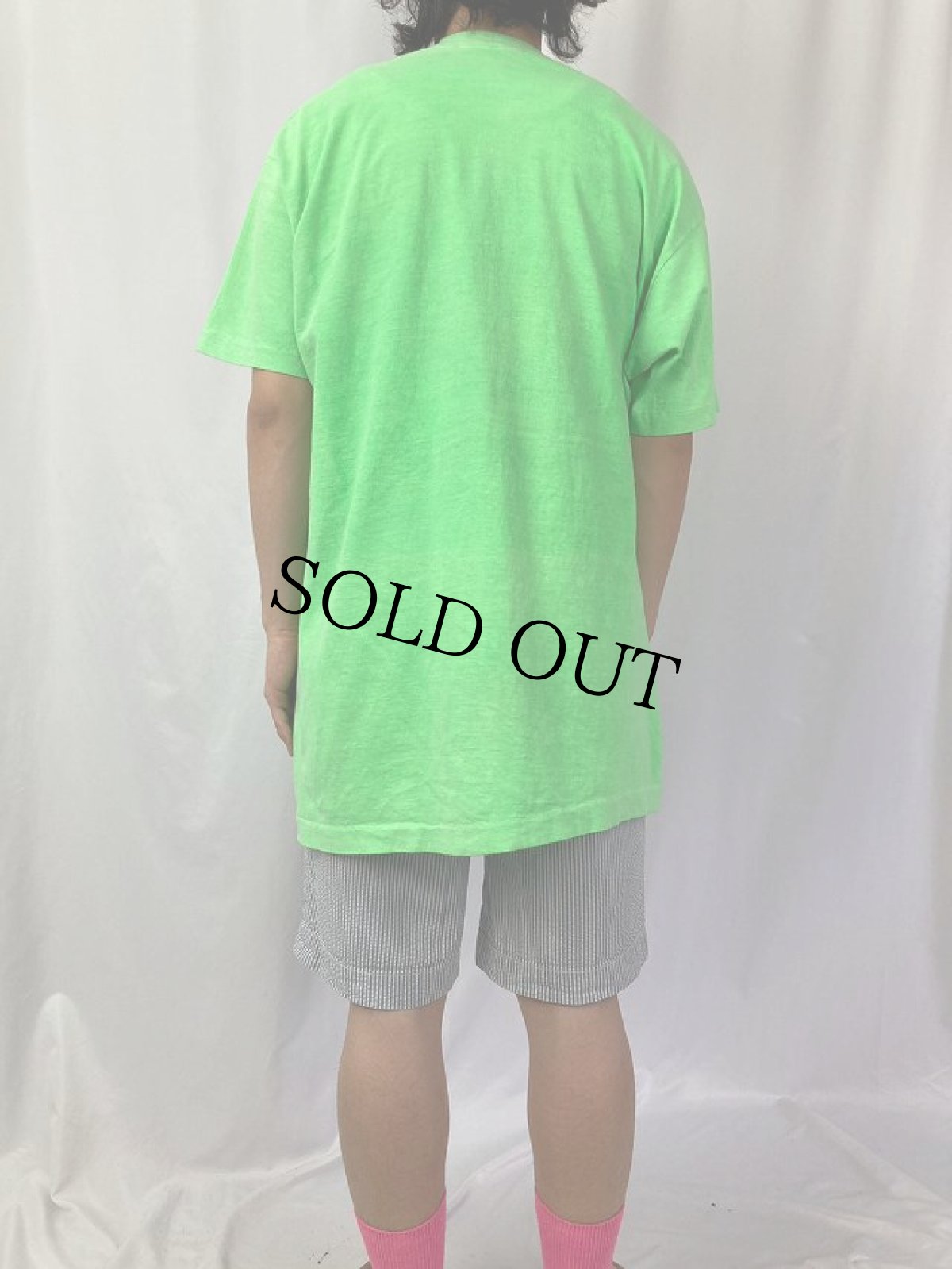 画像4: 90's USA製 "CRACK KILLS" キャラクターパロディプリントTシャツ ONE (4)