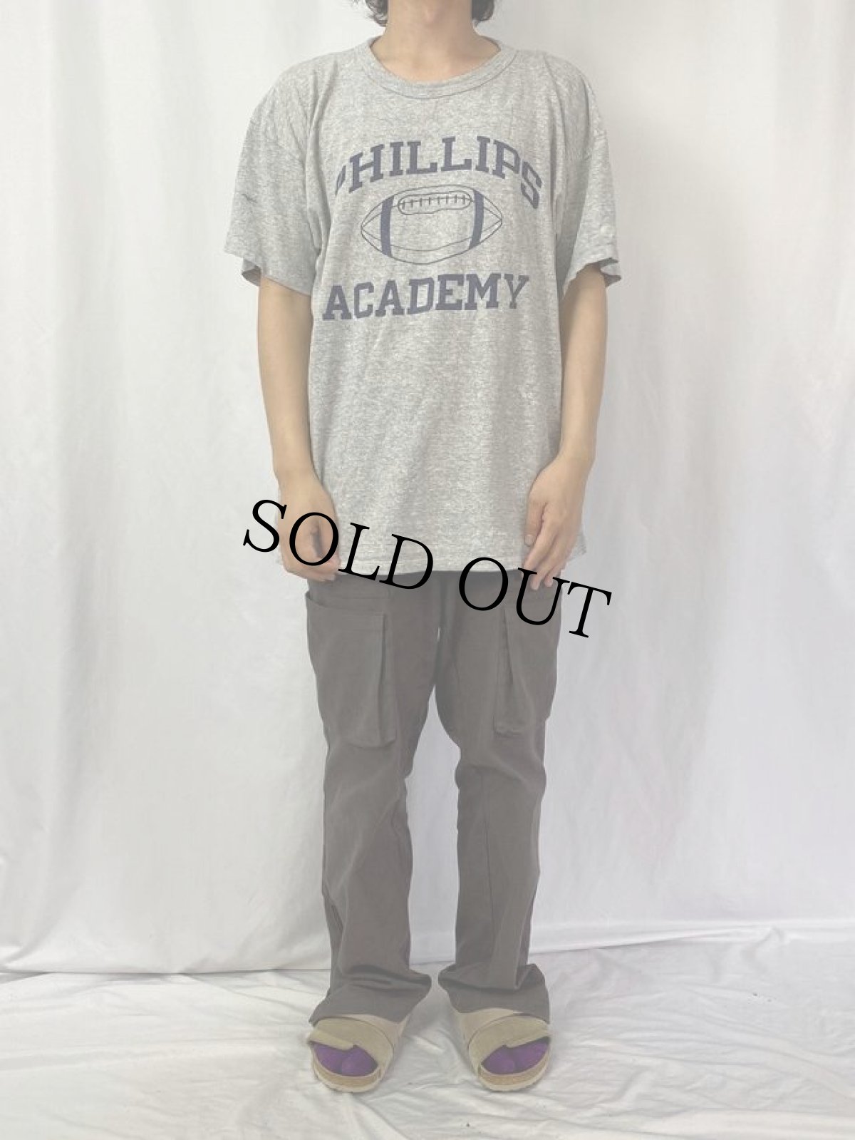 画像2: 90's Champion USA製 "PHILIPS ACADEMY" プリントTシャツ XXL (2)