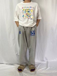 画像2: 2000's Champion REVERSE WEAVE "M BASEBALL" プリントスウェットパンツ L (2)