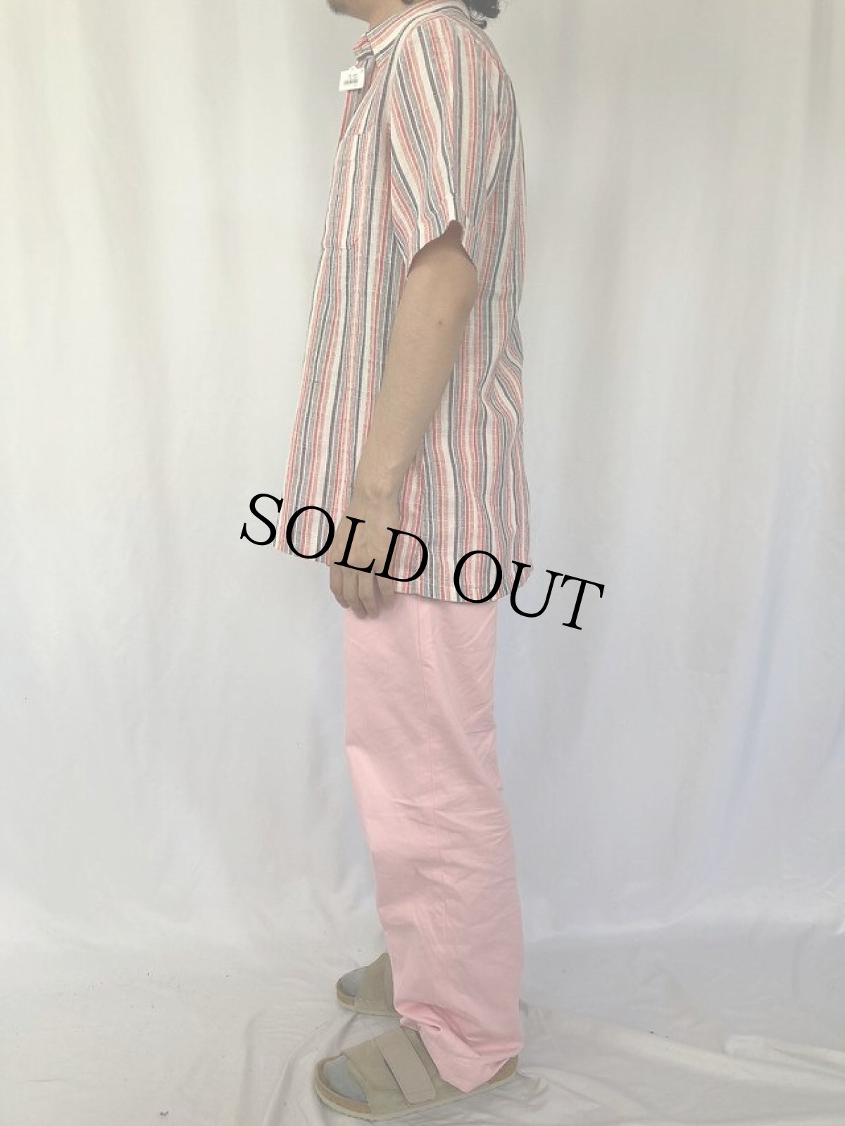 画像3: ストライプ柄 リネンシャツ (3)