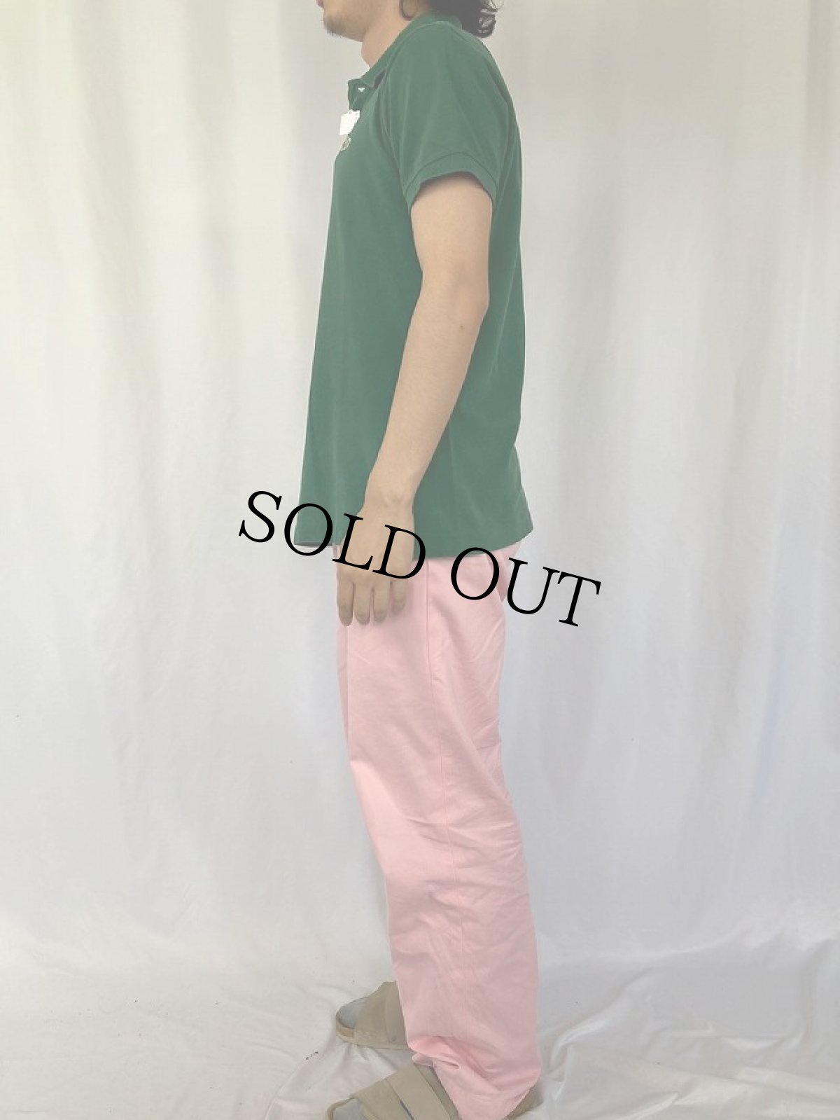 画像3: 70's CHEMISE LACOSTE FRANCE製 ロゴ刺繍 鹿の子ポロシャツ (3)