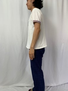 画像3: 80's SE&TRA モトクロスプリント リンガーTシャツ XL (3)