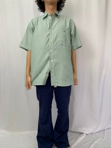 画像2: 70〜80's CHEMISE LACOSTE FRANCE製 コットンボタンダウンシャツ SIZE39 (2)