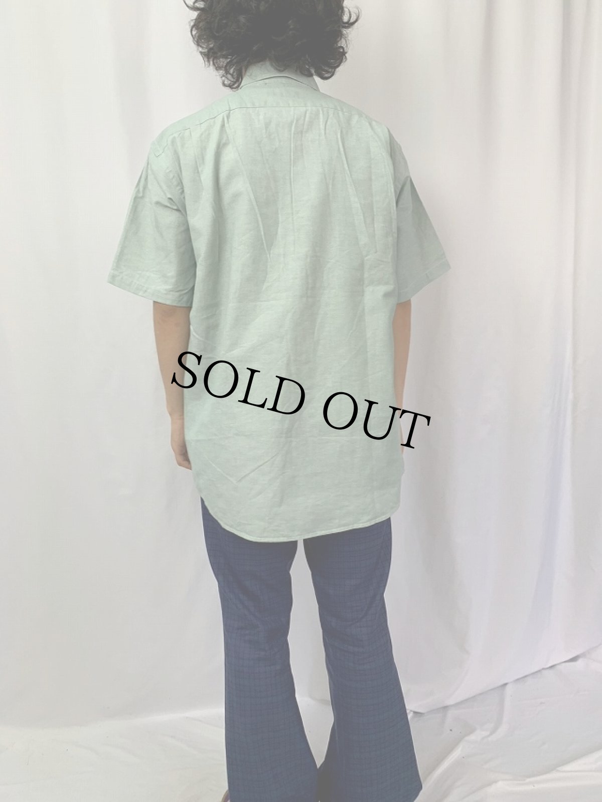 画像4: 70〜80's CHEMISE LACOSTE FRANCE製 コットンボタンダウンシャツ SIZE39 (4)