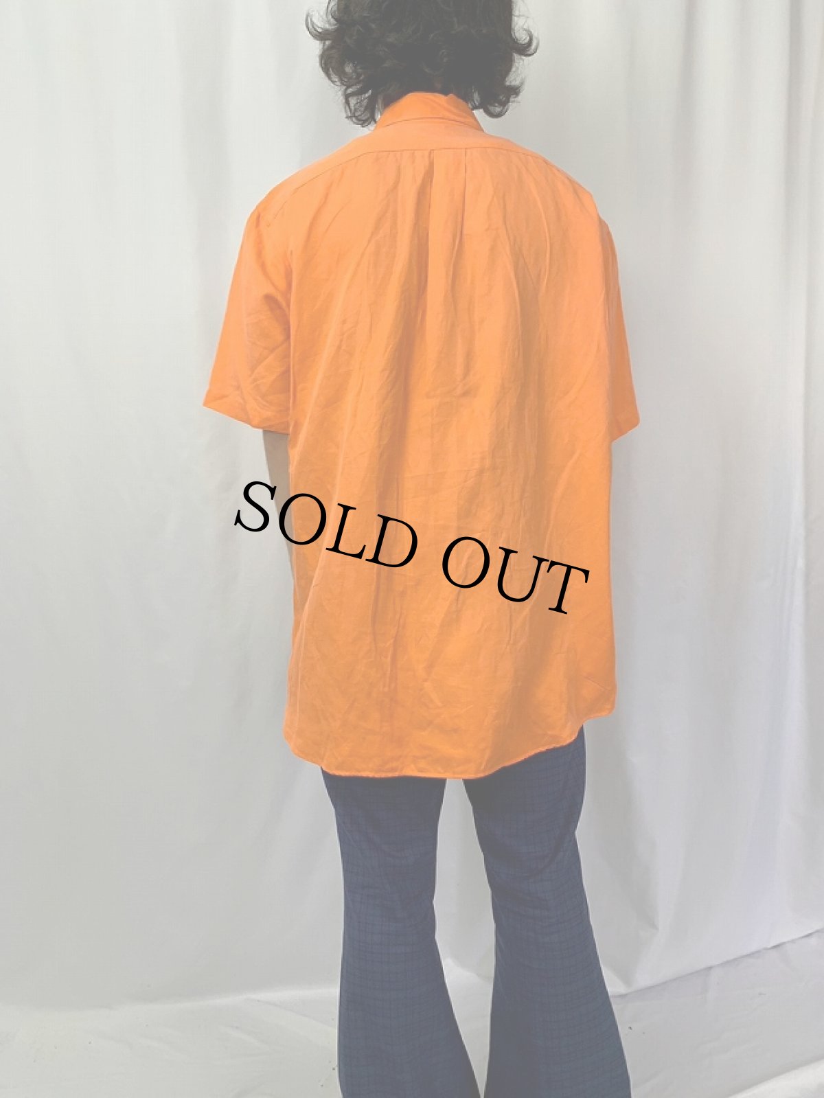 画像4: POLO Ralph Lauren "ELLINGTON" シルク×リネン ボタンダウンシャツ L (4)