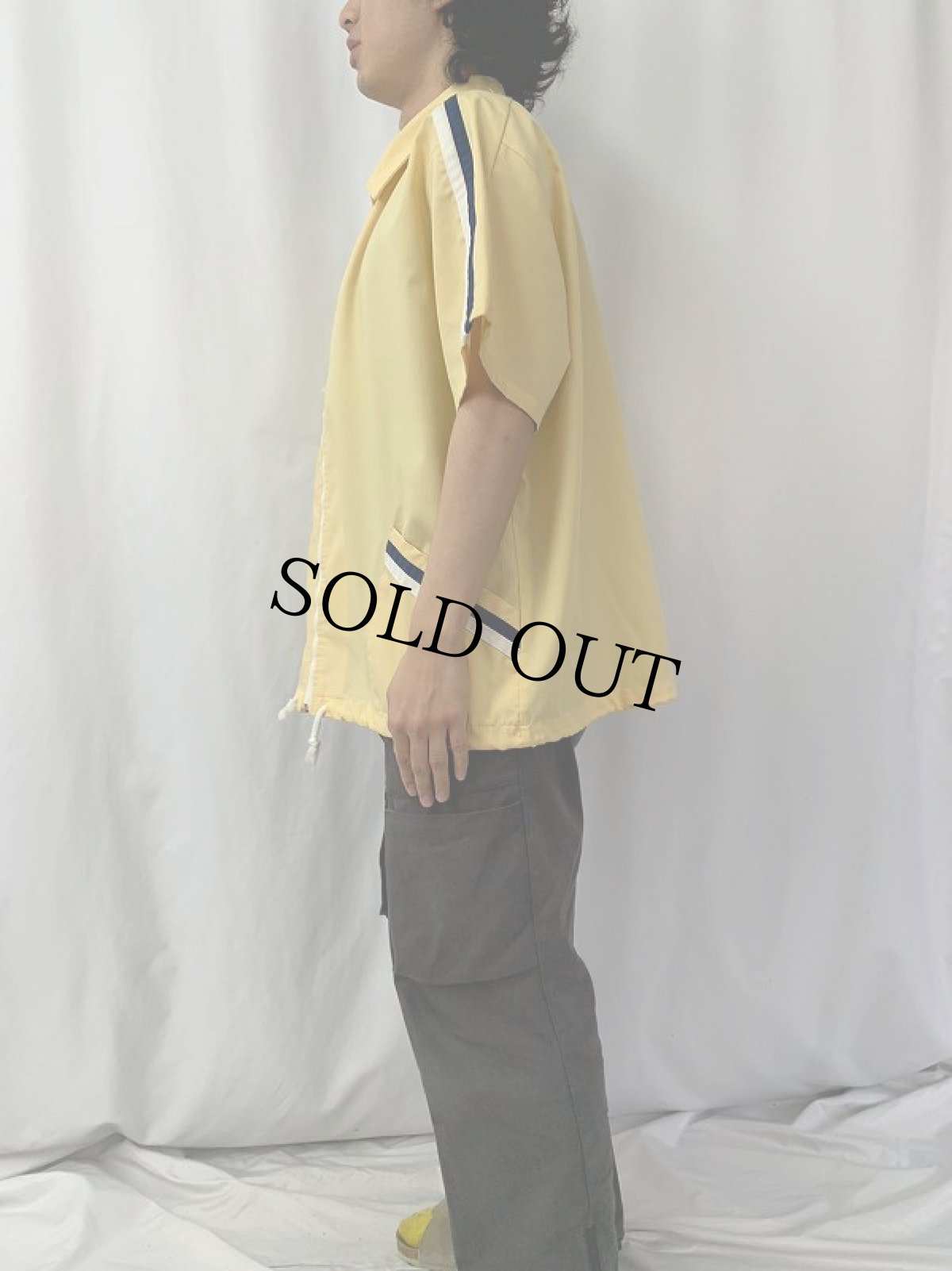 画像3: 80's Jantzen ラインデザイン スイングトップ XL (3)