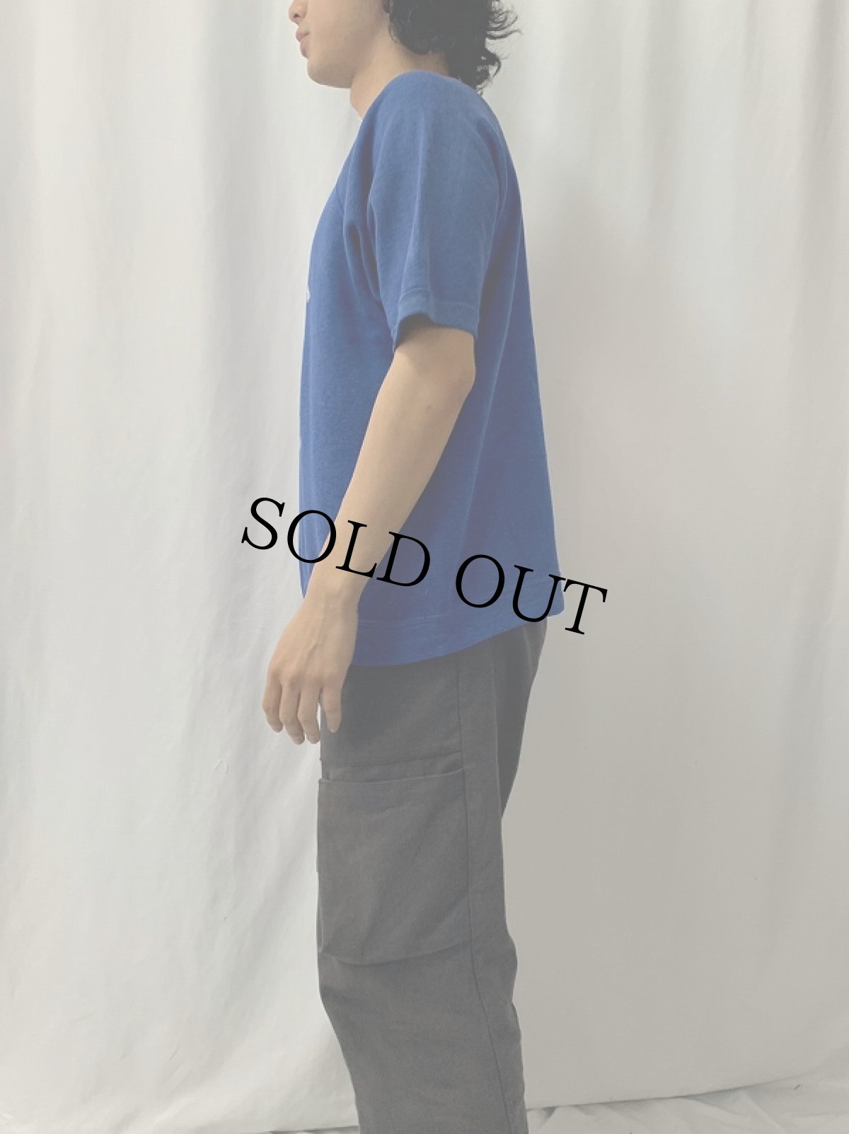 画像3: 70〜80's "PROPERTY OF MA BELL" プリントラグラン半袖スウェット (3)