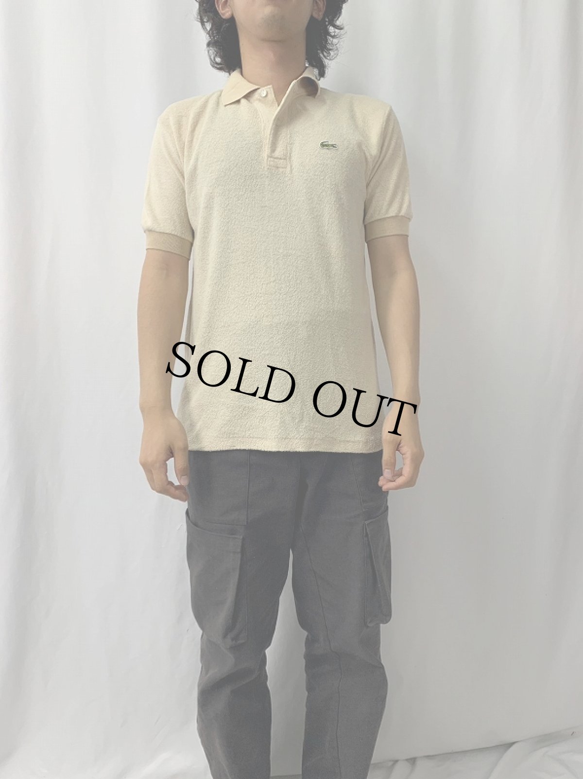 画像2: 70's CHEMISE LACOSTE パイル地ポロシャツ SIZE4 (2)