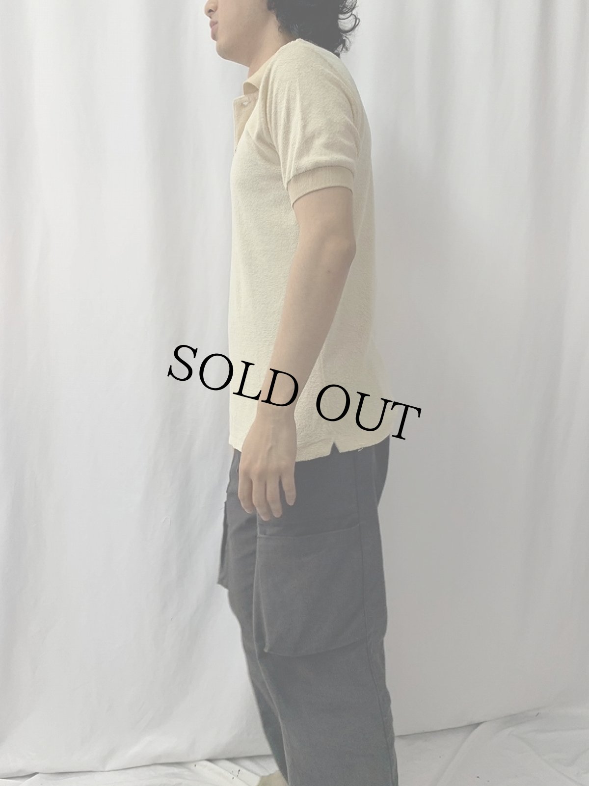 画像3: 70's CHEMISE LACOSTE パイル地ポロシャツ SIZE4 (3)