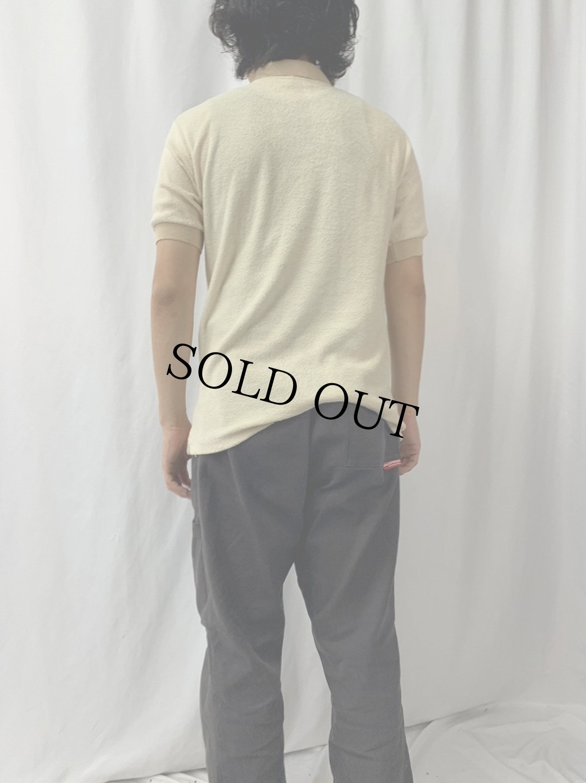 画像4: 70's CHEMISE LACOSTE パイル地ポロシャツ SIZE4 (4)