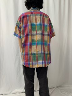 画像4: 80〜90's L.L.Bean USA製 チェック柄シャツ XL (4)